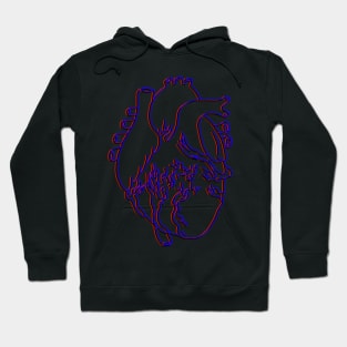 3D heart Hoodie